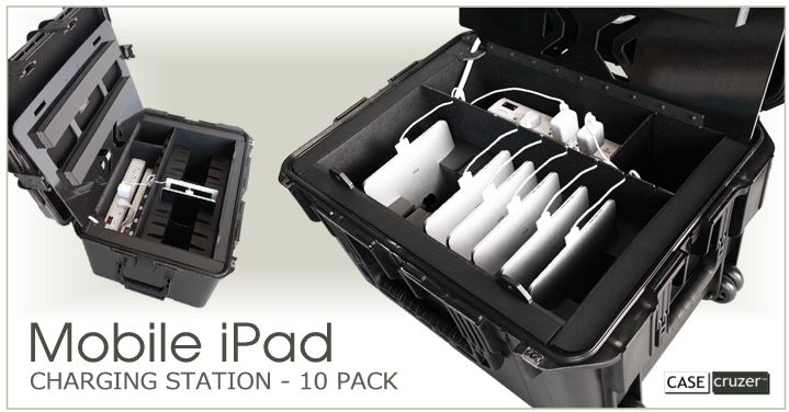 mobile multiple iPad charging station