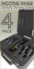 Shooting Range Handgun Case 4 Pack