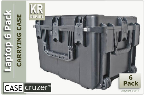 laptop case holds 6 laptops with room for storage