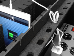 20 iPad Mini Charging Station Plugged