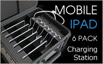 6 Pack Mobile iPad Charging Station