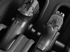 Handgun Case Holds Guns with Trigger Lock