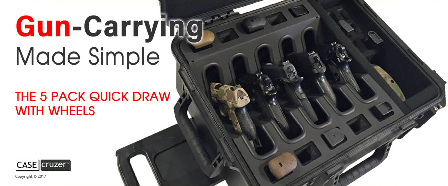 Multiple Gun Case Quick Draw 5 Wheels Press Release