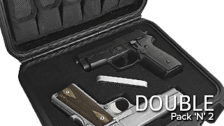 Pack 'N' 2 Handgun Case Double