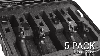 Pistol Handgun Cases 5 Pack