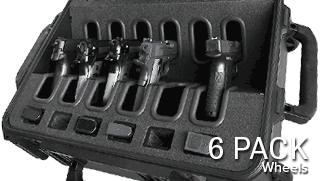 Quick Draw Handgun Case 6 Pack