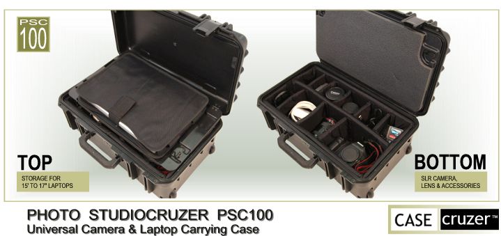 PSC100 Universal Camera & Laptop Case by CaseCruzer