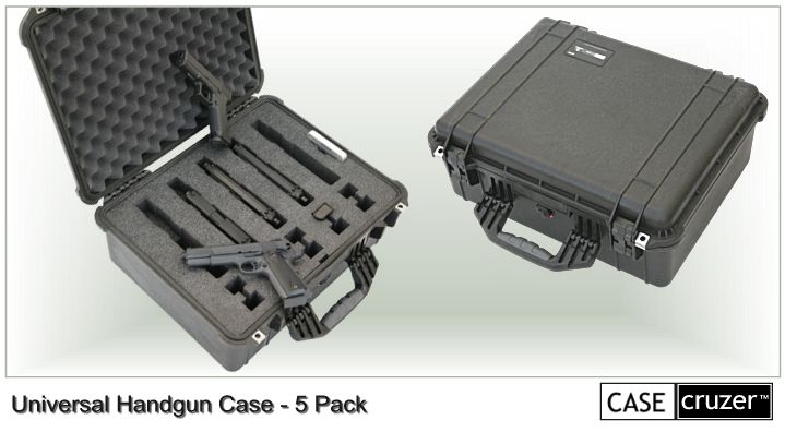 6 Pack Universal Hand Gun Case