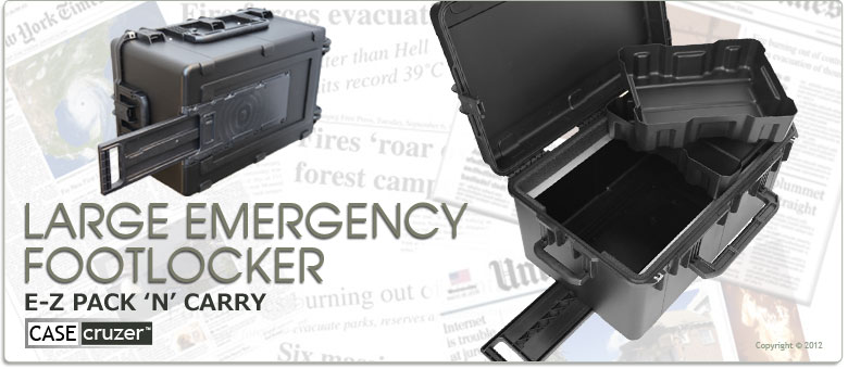 large emergency footlocker trunks