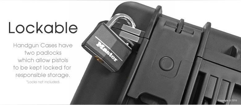 Multiple Handgun Case Lockable