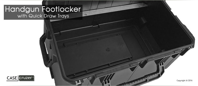 Handgun Footlocker Case Empty