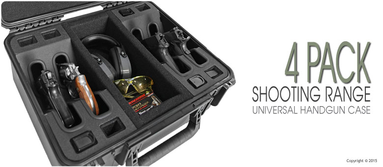 4 Handgun Shooting Range Case