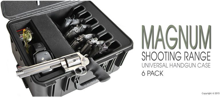 Magnum Handgun Case 6 Pack