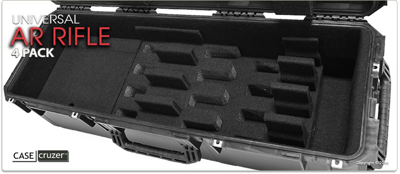 AR15 Gun Case 4 Pack