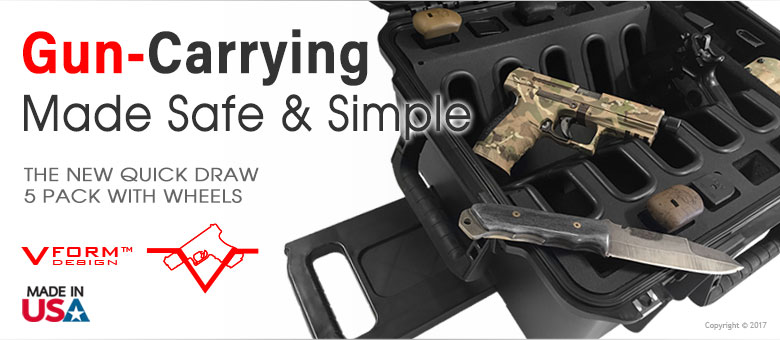 43.7” Gun Case Rifle Storage Travel Carry Pistol Handgun Shotgun Lockable 