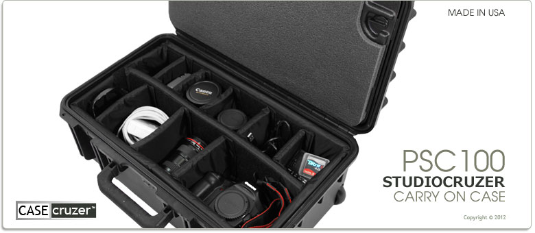 camera case with padded dividers