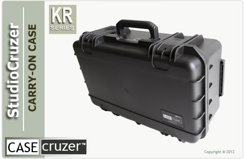 PSC700 carry on case closed with wheels and pull handle